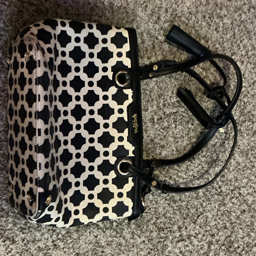 Spartina 449 Black and Cream Shoulder Bag